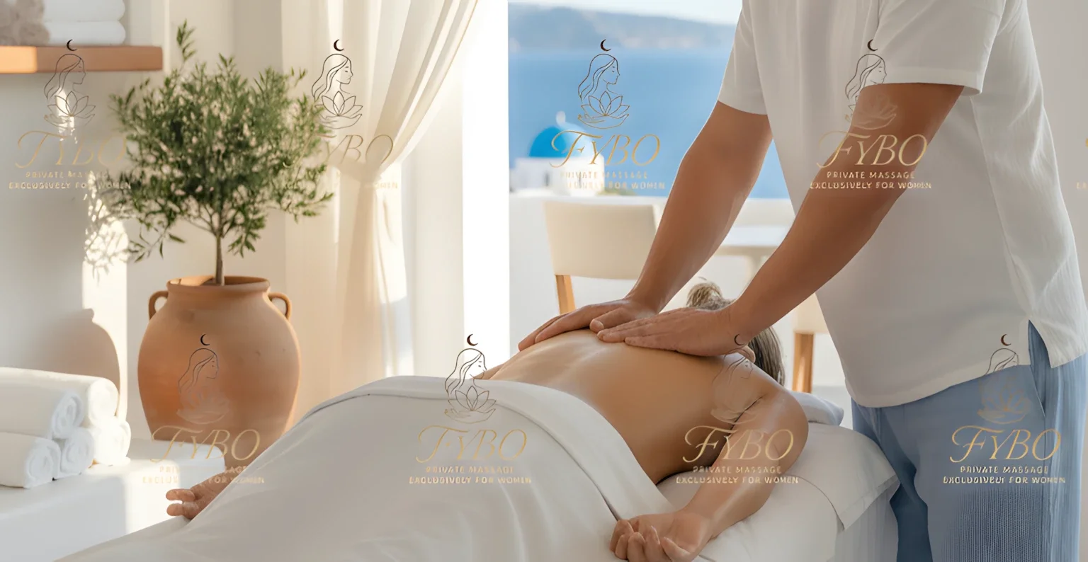 Introductory massage session in a private hotel room in Crete for female clients