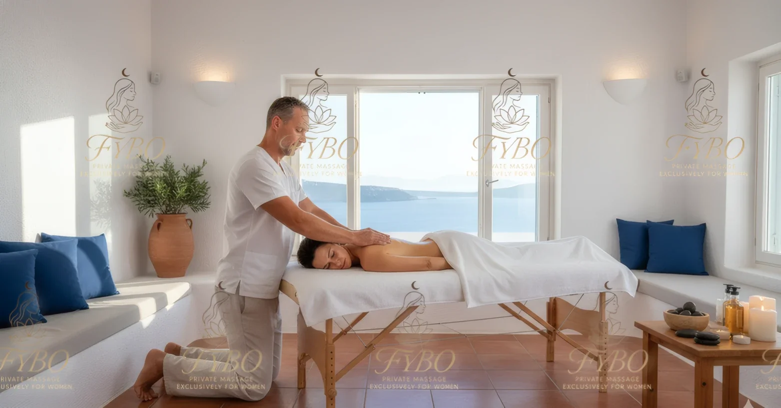 Private massage service in Malia villa or apartment