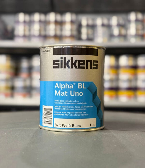 Sikkens Alpha BL Mat Uno - Vullende muurverf - 1L Wit