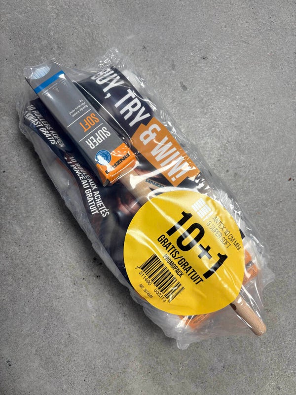 10x Anza Super Antex Rollers 10 cm + Kwast