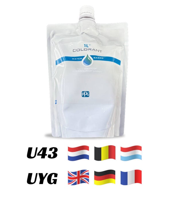 1L PPG colorant UYG U43 - Lime (Greenish Yellow)
