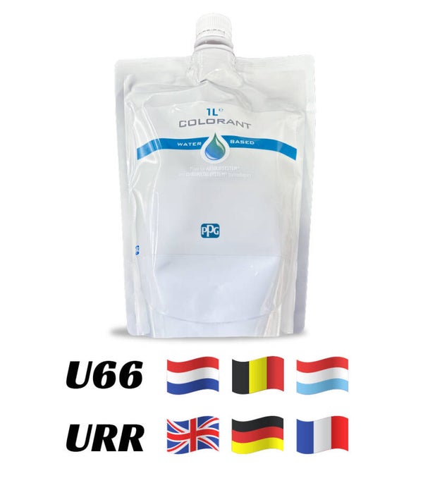 1L PPG colorant U66 URR - Red (True Red)