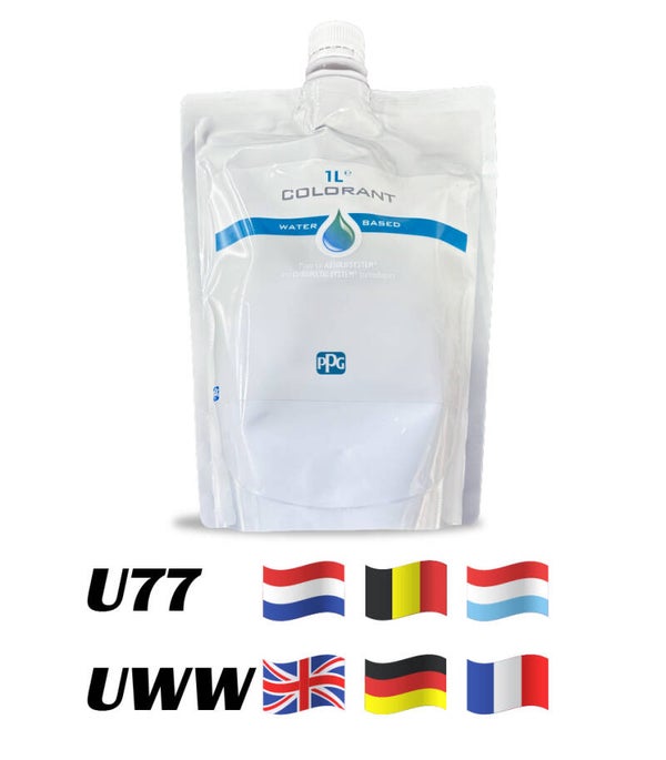 1L PPG colorant U77 UWW - White (True White)
