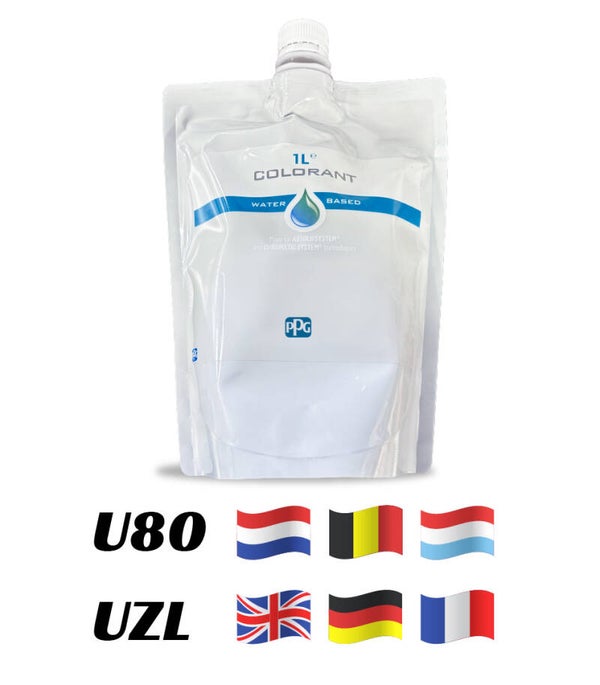 1L PPG colorant UZL U80 - Light Black (Black LC)