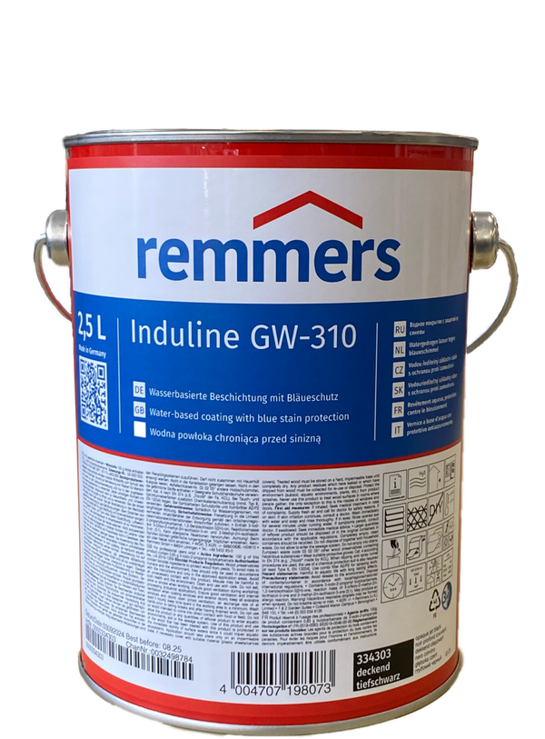 Remmers Induline GW-310 zwart - 2,5 liter