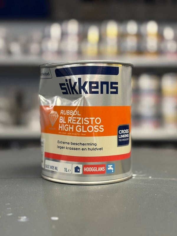 Sikkens BL Rezisto High Gloss 1L - Lichte Kleuren - beschadigd blik