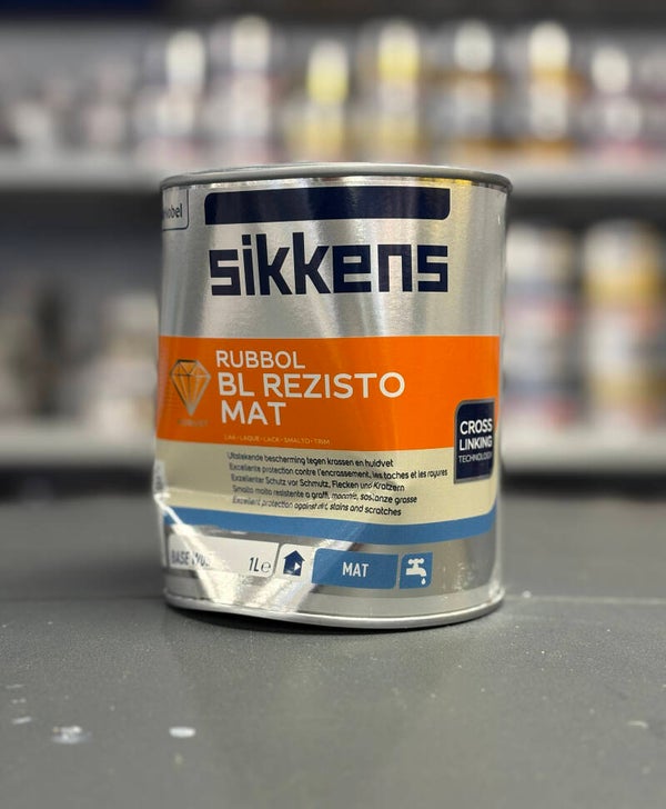Sikkens BL Rezisto Mat 1L - Lichte Kleuren - beschadigd blik