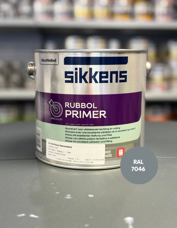 Sikkens Rubbol Primer 2,5L - Kleur RAL7046