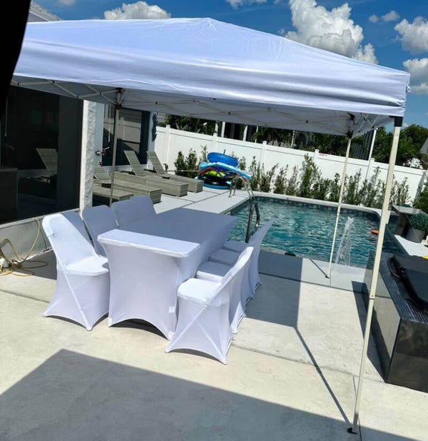 Package set Chairs, Tables, Covers and 10 x 10 tent