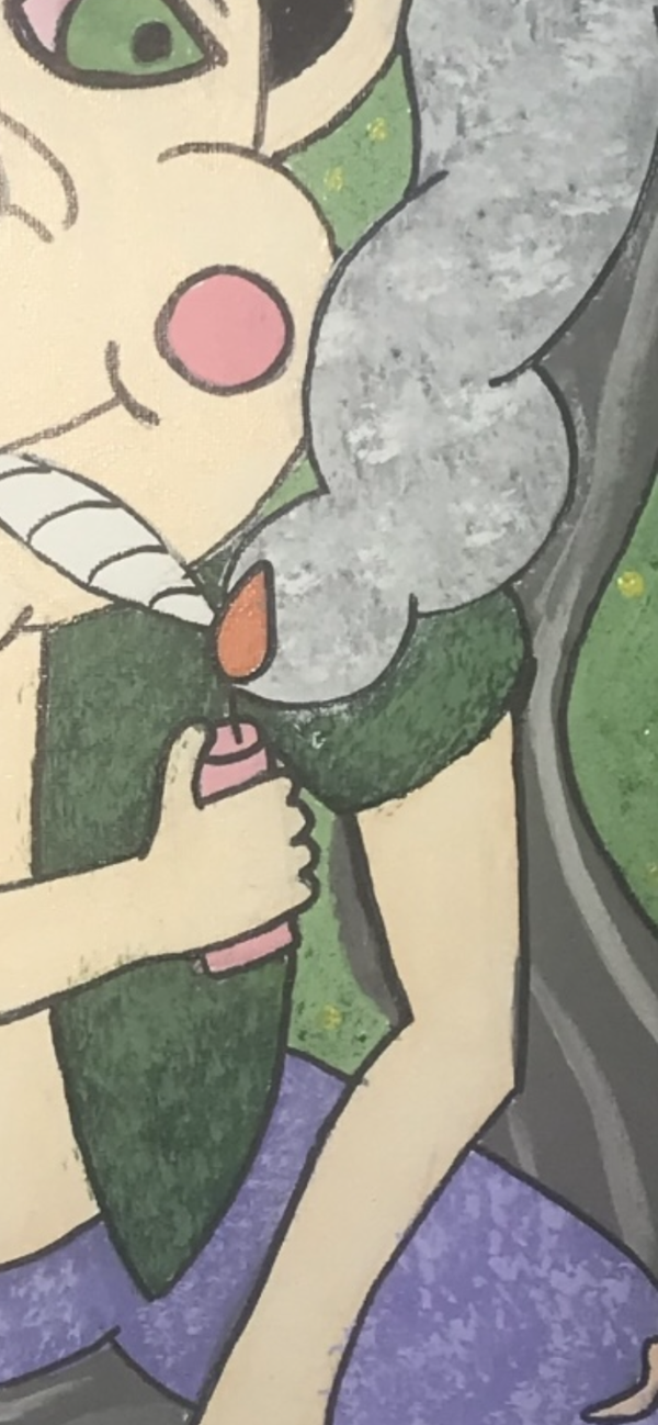 Gnome smoking a joint