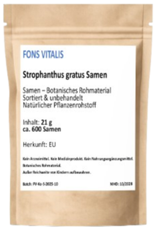 Strophanthus gratus Samen – keimfähig - 21 g (ca.600 Samen)