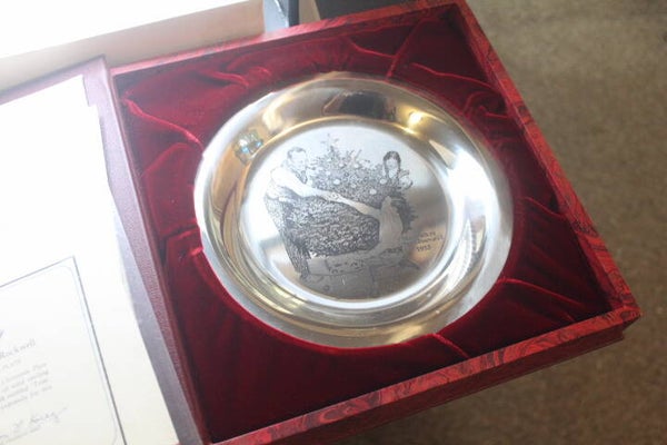 Sterling Silver - 1973 Franklin Mint Christmas Plate