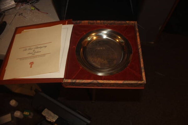 Sterling Silver - 1972 Franklin Mint; The First Thanksgiving