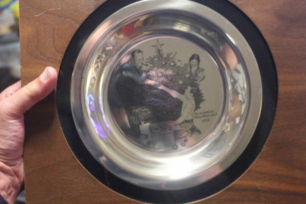 Sterling Silver - 1973 Franklin Mint; Christmas Tree Platter