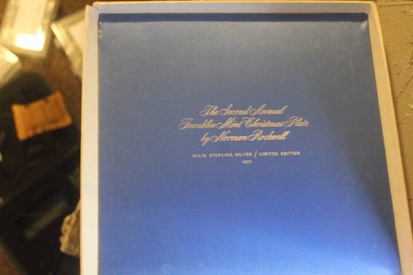 Sterling Silver - 1971 Franklin Mint; Christmas Kiss Platter
