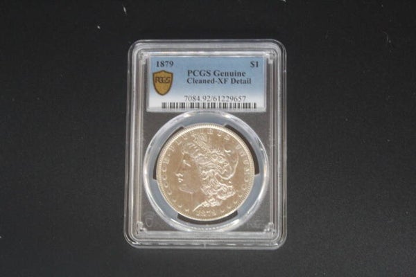 1$ Morgan - 1879 ; PCGS Flip XF Cleaned
