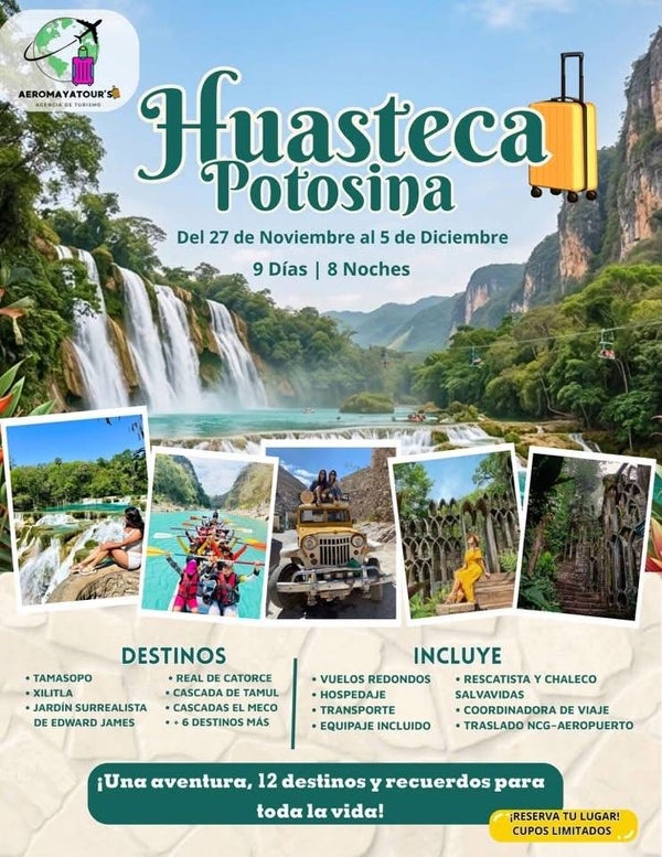 Huasteca potosina 9 días - 8 noches