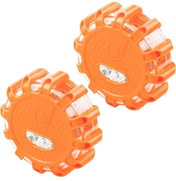 Paquete de 2 luces LED de emergencia para carretera