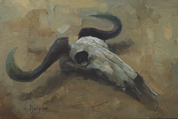 Skull - Oil on MDF - 20cm x 30cm