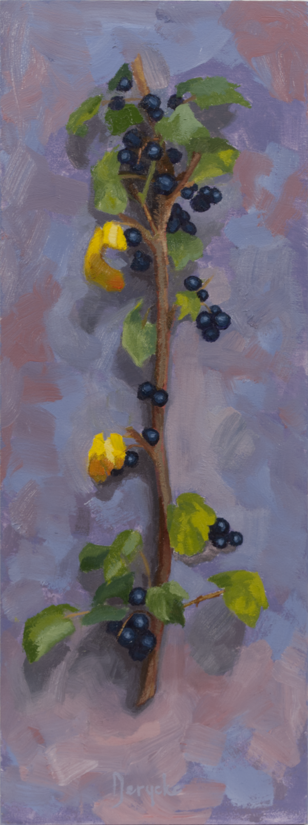 Long Overdue - Oil on Wood - 40cm x 14.8cm x 1.5cm
