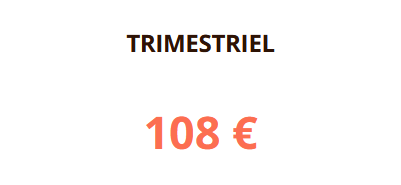 trimestriel - 108 €