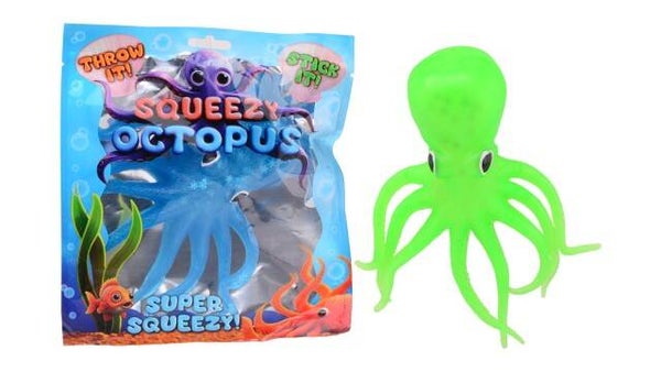 Sticky octopus in foilbag