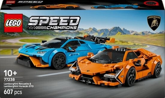 Lego Speed Champions Lamborghini Revuelto en Huracán STO