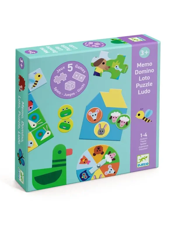 Djeco Spel Op de boerderij - 5 SPELLEN DJ08275