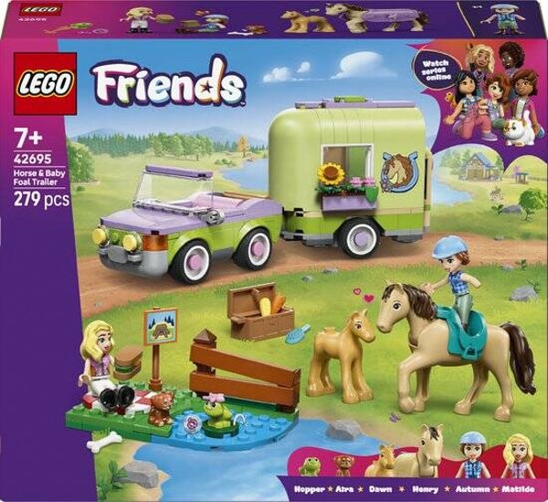 Lego Friends Trailer met paard en veulen  42695