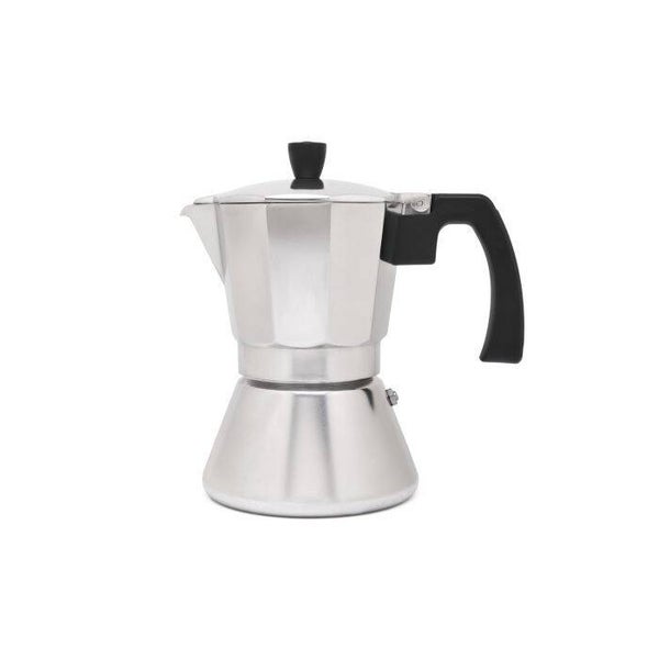 Espressomaker Tivoli, aluminium, 6 cups, rvs/aluminium