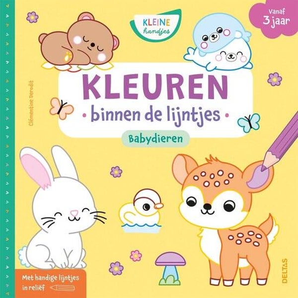 Kleine Handjes - Kleuren binnen de lijntjes Babydieren