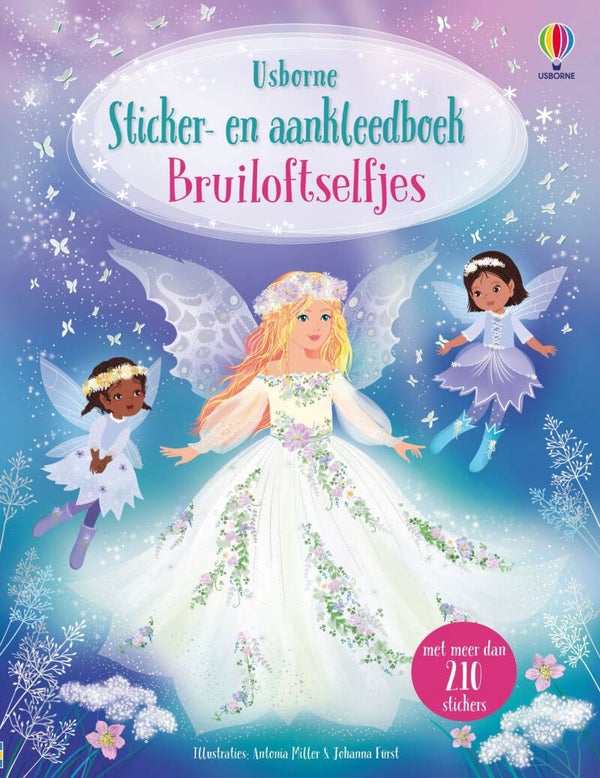 Sticker- en aankleedboek Bruiloftselfjes