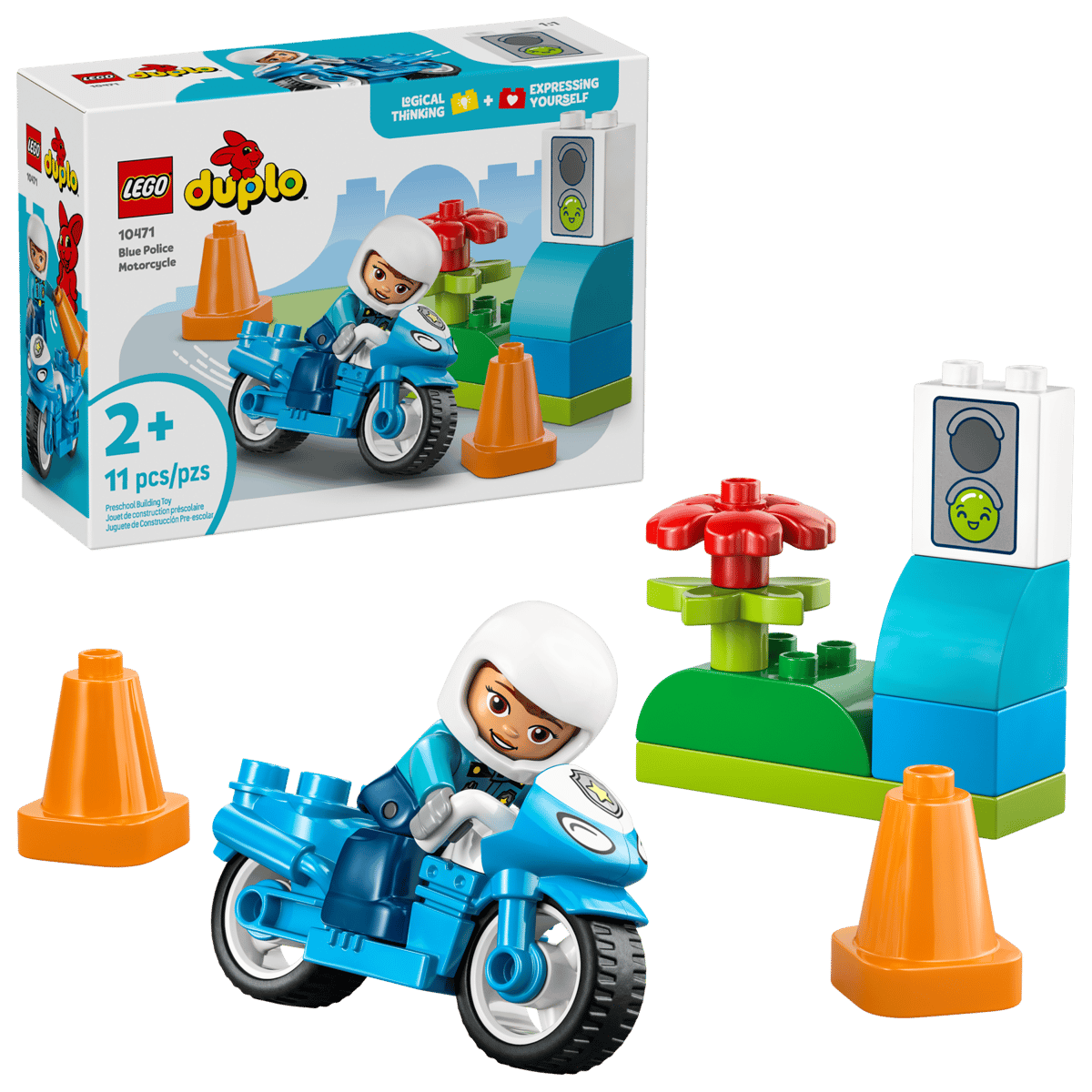 Lego Duplo Blauwe politiemotor 10471