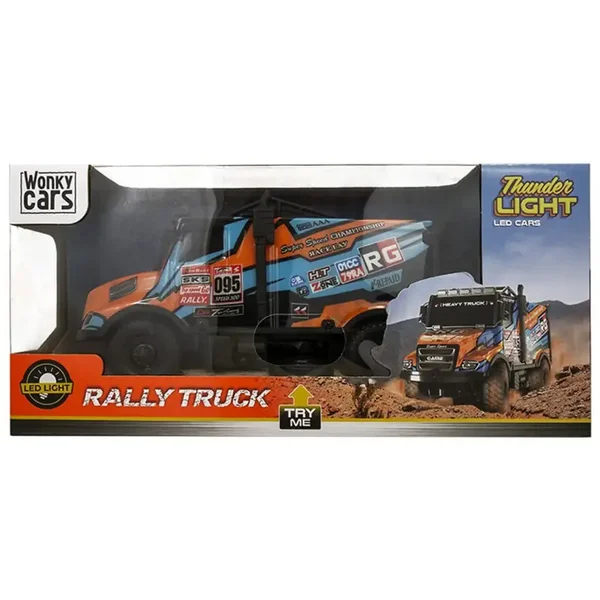 Bestuurbare auto Rally Truck Thunder Light met verlichting
