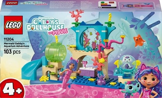 Lego Gabby´s Dollhouse Zeemeermin Gabby's aquariumavontuur 11204