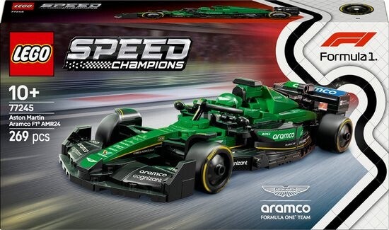 Lego Speed Champions Aston Martin Aramco F1® AMR24 racewagen 77245
