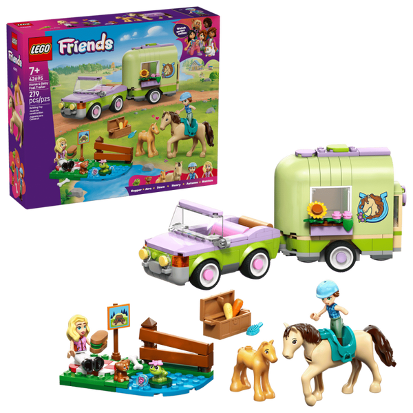 Lego Friends Trailer met paard en veulen 42695