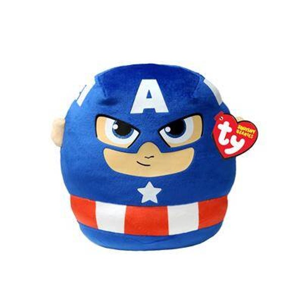 TY MARVEL CAPTAIN AMERICA SQUISH A BOO 20CM