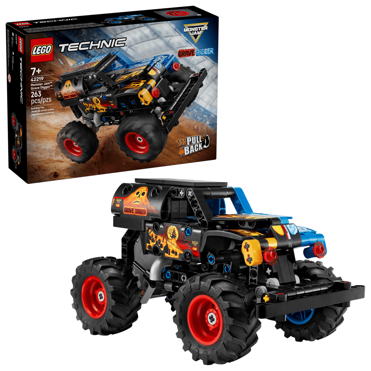 Lego Technic Monster Jam™ Grave Digger™ vuur en ijs 42219