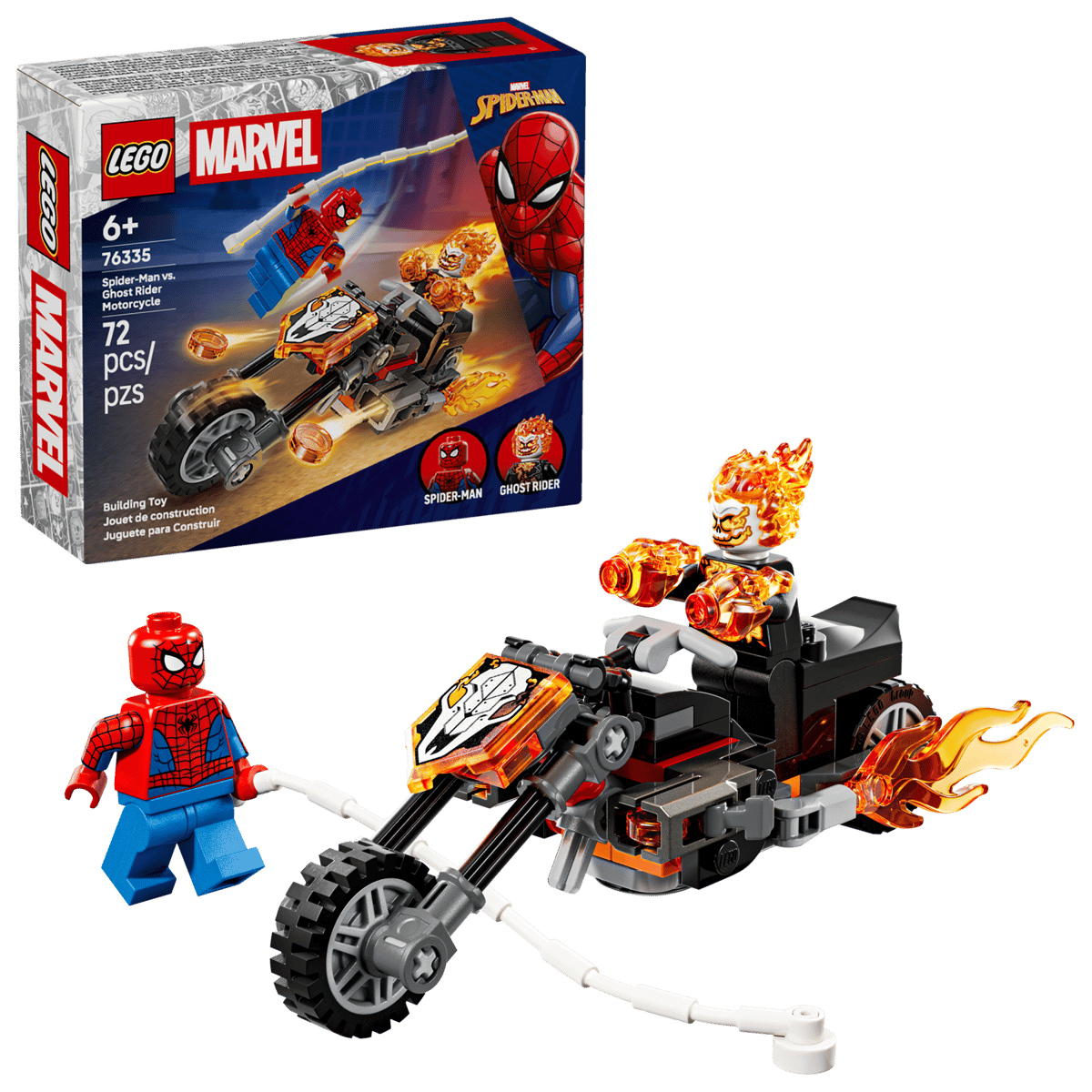 Lego Marvel Spider-Man vs. Ghost Rider motor 76335