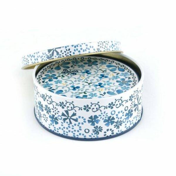 Bunzlau Castle onderzetters in blikje