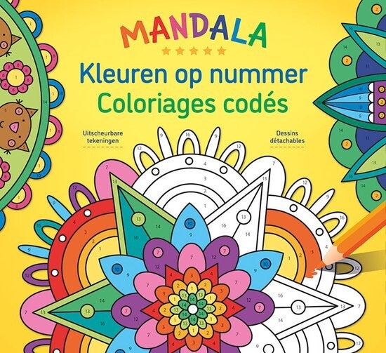 Mandala Kleuren op nummer