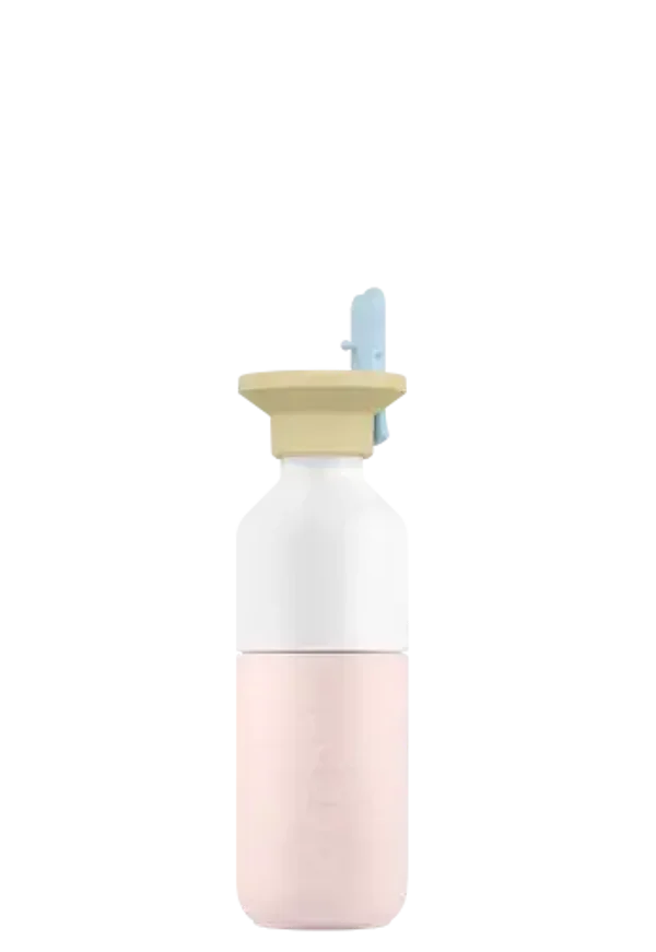 Dopper Steel (350 ml) - Soft Pink x Flip Straw