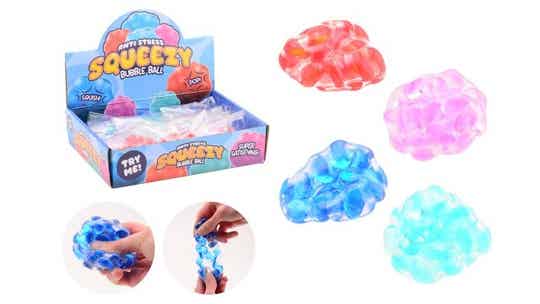 Squeezy bubble ball