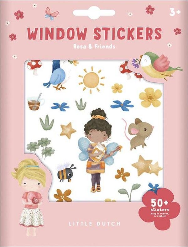 Liitle Dutch Rosa and Friends raamstickers