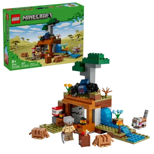 Lego Minecraft De gordeldieren bij de mijn 21269