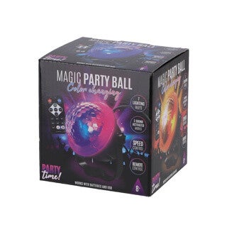 Party Time Magische party bal met disco effect en afstandsbediening