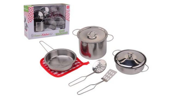 Home and Kitchen stalen pannenset 8-delig