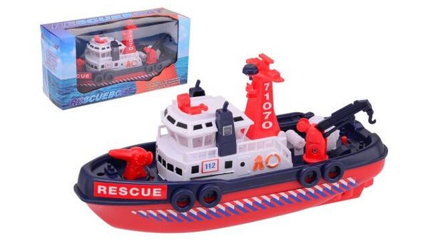 City Rescue havenboot in vensterdoos ± 30 cm.