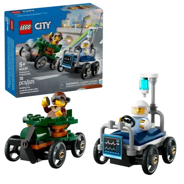 Lego City Raceautopakket: vliegtuig vs. ziekenhuisbed 60459
